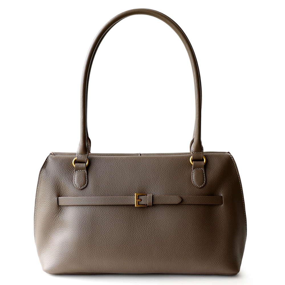 High-End Top-Grain Leather Commuter Underarm Bag | Handheld Shell Bag | Large-Capacity Tote Bag