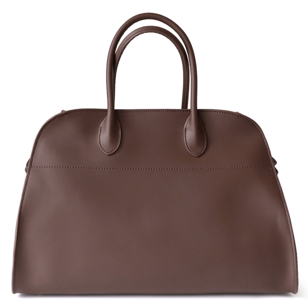 Genuine Leather Large-Capacity Boston Bag - Commuter Tote Shoulder Underarm and Handheld Women's Bag