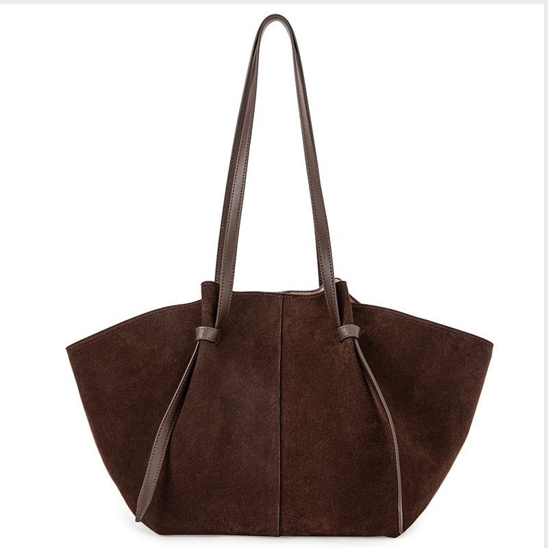 Wholesale Custom Tote Bag - Premium Suede Cowhide Leather Large Capacity Single Shoulder  Crossbody Commuter Women's Bag