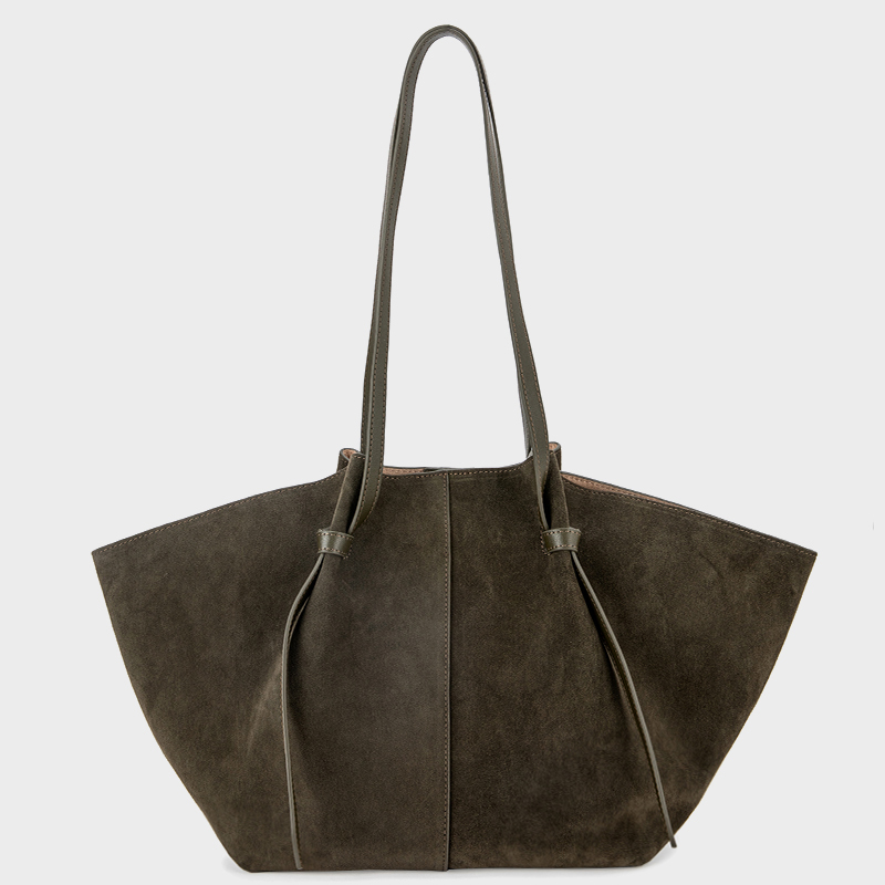 Wholesale Custom Tote Bag - Premium Suede Cowhide Leather Large Capacity Single Shoulder  Crossbody Commuter Women's Bag