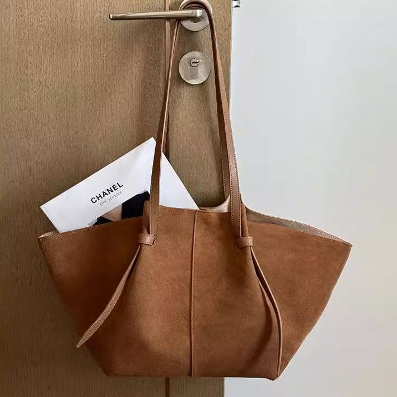 Wholesale Custom Tote Bag - Premium Suede Cowhide Leather Large Capacity Single Shoulder  Crossbody Commuter Women's Bag