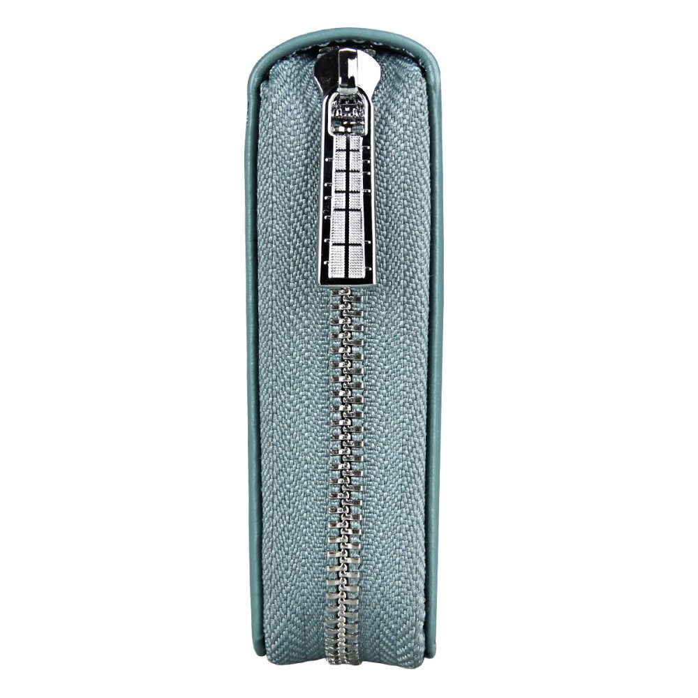 Wholesale Accordion Long Leather Card Holder Passport Wallet RFID Blocking Credit Card Holder Multi-functional Men and Women Wallet Passport Organizer
