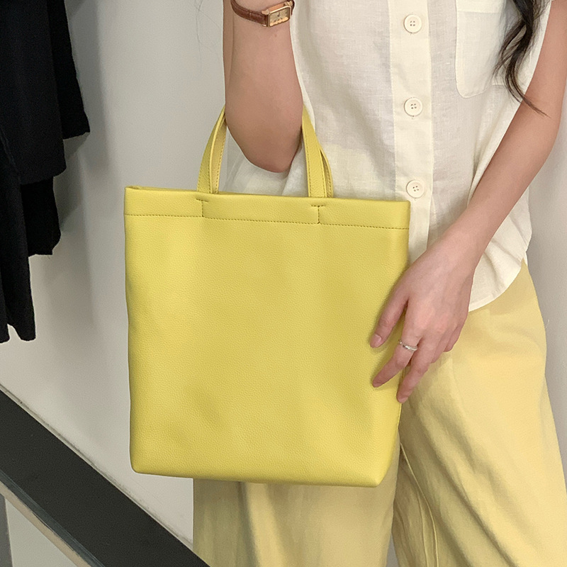 百搭小众通勤真皮女包2025新款头层软牛皮手提大包女大容量托特包