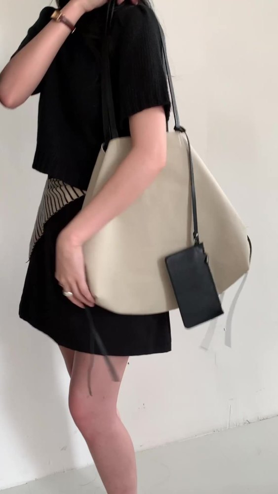韩系慵懒风托特包2025新款帆布包女小众大容量休闲单肩购物袋大包