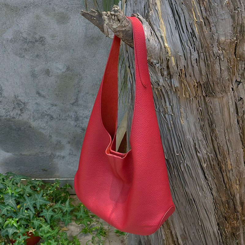 Wholesale Genuine Leather Women's Bags Trendy Buckets Totes  Shoulder Bags
