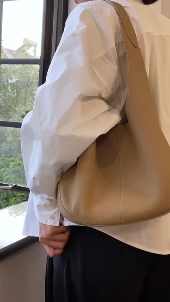 包包女新款真皮时尚水桶包简约大容量托特包高级感腋下单肩包女包