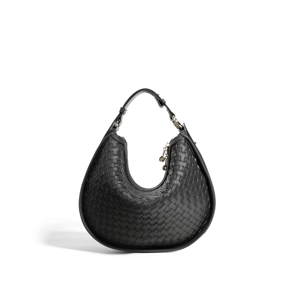 Wholesale Woven Leather Crescent Bags  2025 Spring/Summer Fashion