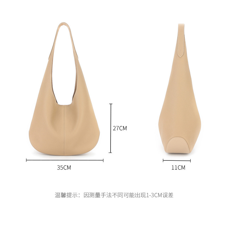 包包女新款真皮时尚水桶包简约大容量托特包高级感腋下单肩包女包