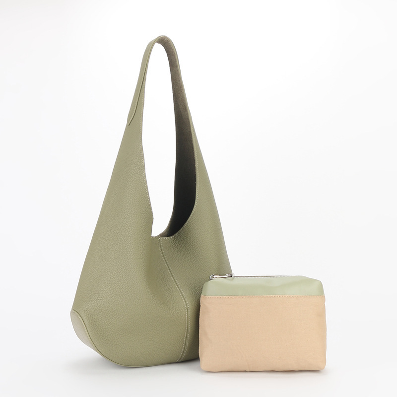 Wholesale Genuine Leather Women's Bags Trendy Buckets Totes  Shoulder Bags