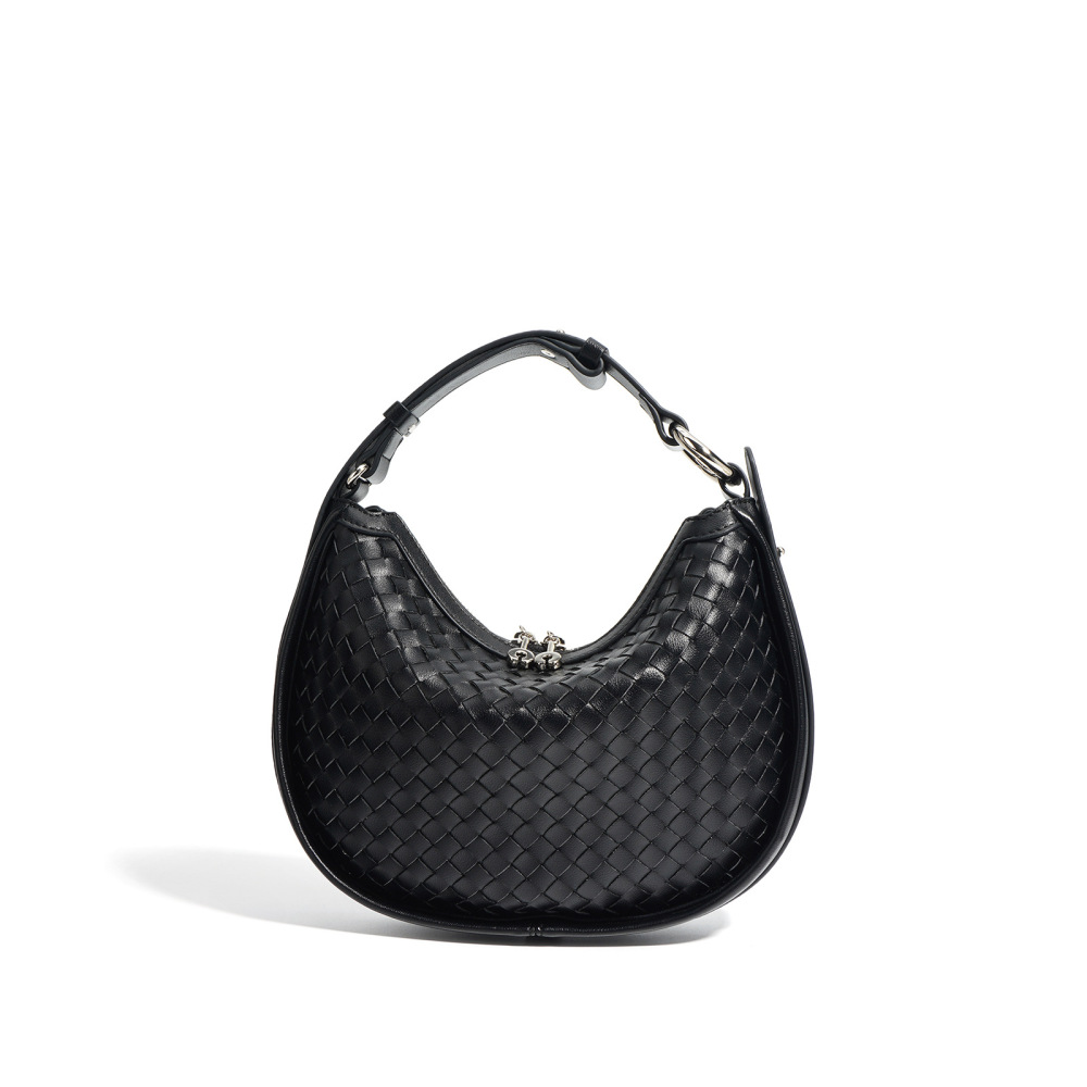 Wholesale Woven Leather Crescent Bags  2025 Spring/Summer Fashion