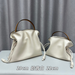 WHITE（two leather shoulder strap）