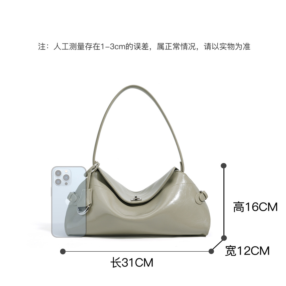 2025新款斜挎包小众设计高级感单肩包真皮时尚简约手提包通勤百搭