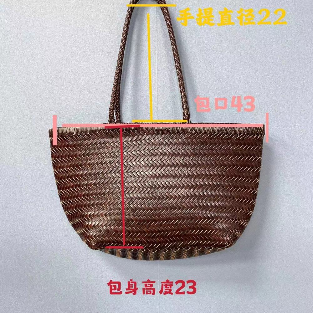 dragon diffusion编织包真皮法式菜篮子包网红女包厂家