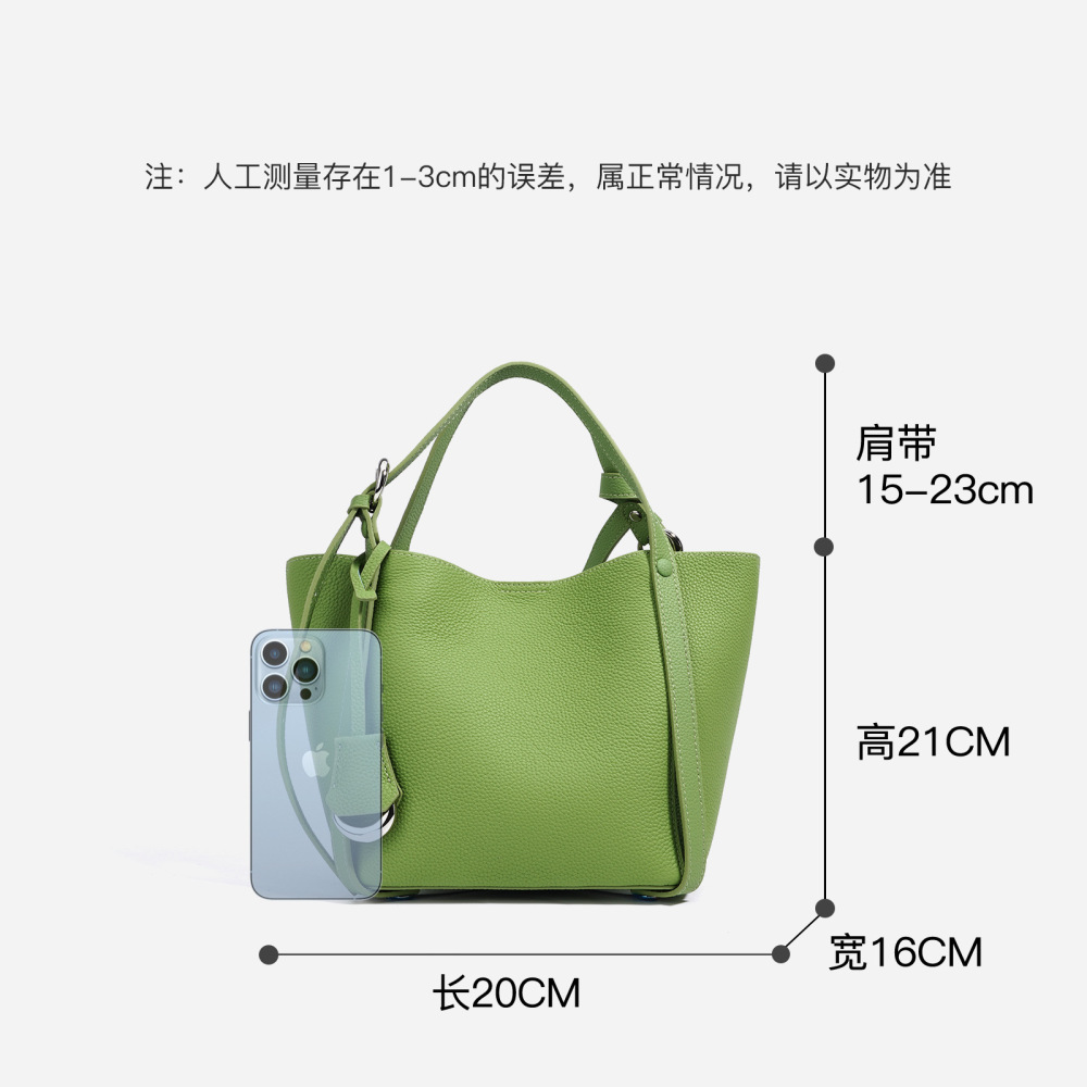 2025早春新款小众设计包包女真皮大容量时尚手提包通勤菜篮子女包