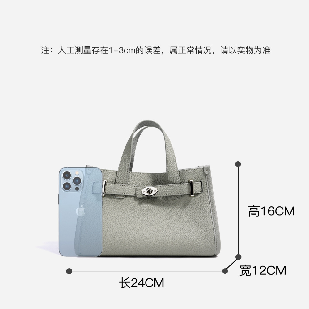 2025春季新款小众设计托特包高级感手提凯莉包铂金包单肩斜挎包女