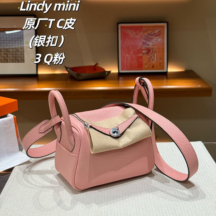 Wholesale European Style TC Leather Lindy Bags for Women, Top Grain Leather Shoulder Crossbody Bags