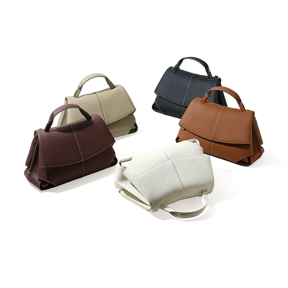 Bolsos De Mujer Manufacturers Custom Logos Brand Design Lady Vintage Casual Fashion Female Genuine Leather Handbags for Women