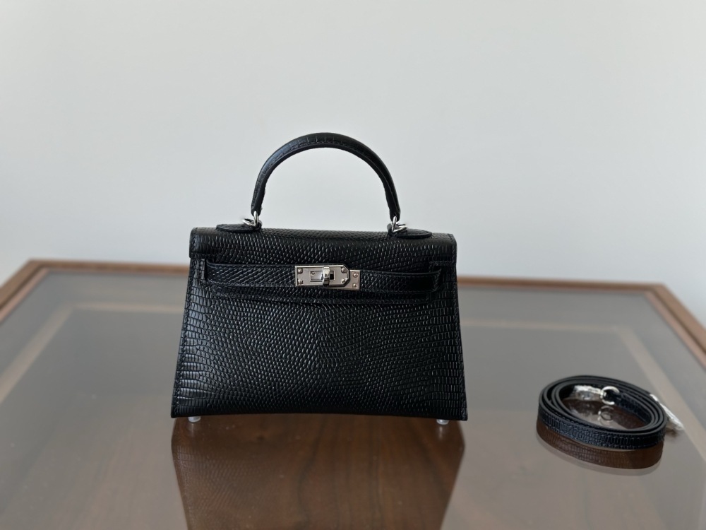 Wholesale Premium Lizard Embossed Leather Mini Kelly Totes & Luxury Crossbody Handbags