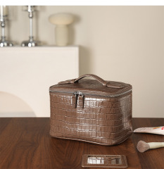 Crocodile pattern premium coffee color