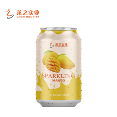 LaiZhi 330ml Sparkling Water Mango Flavor Standard Can