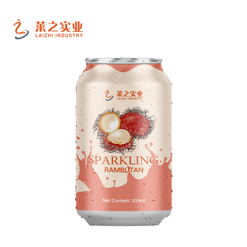 Rambutan Sparkling Water 330ml | Tropical Beverage OEM Manufacturer