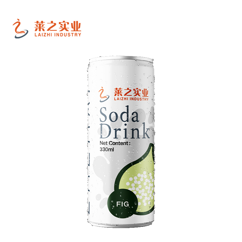 LaiZhi 330ml Soda Water Rambutan Flavor Sleek Can