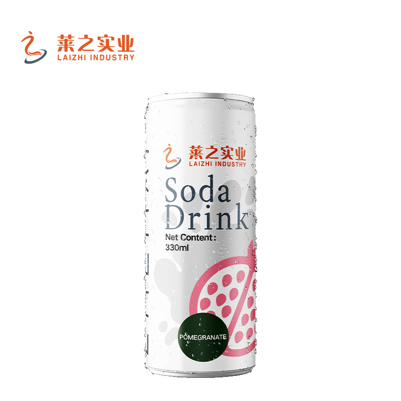 LaiZhi 330ml Soda Water Fig Flavor Sleek Can