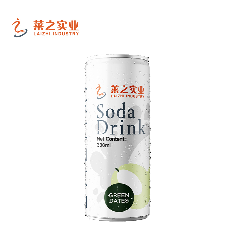LaiZhi 330ml Soda Water Fig Flavor Sleek Can