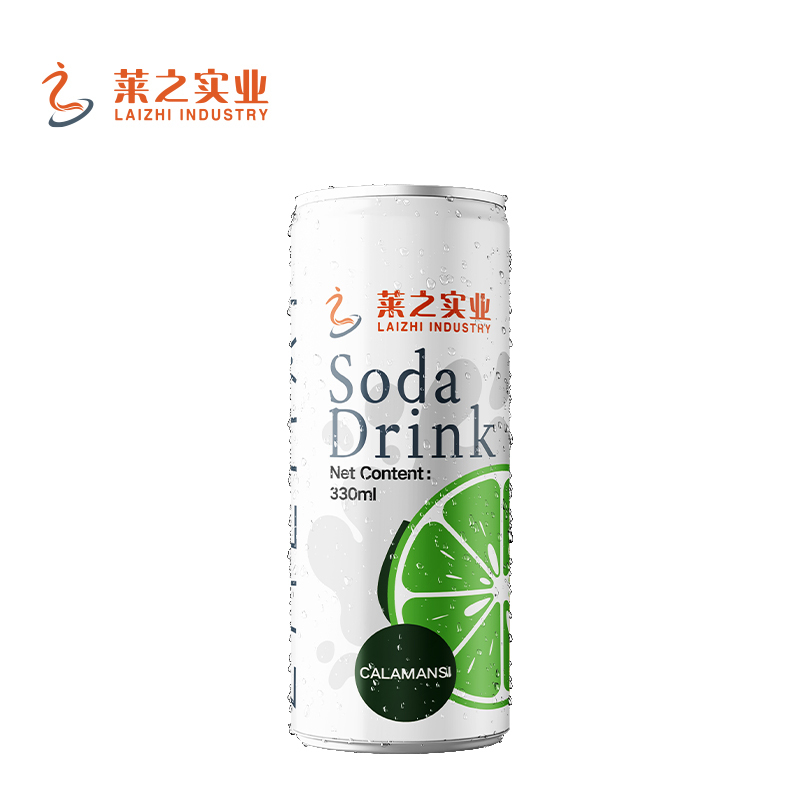 LaiZhi 330ml Soda Water Mangosteen Flavor Sleek Can