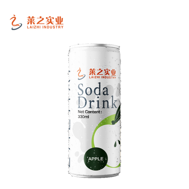 LaiZhi 330ml Soda Water Papaya Flavor Sleek Can