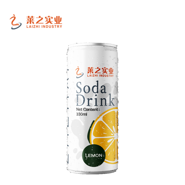 LaiZhi 330ml Soda Water Mangosteen Flavor Sleek Can