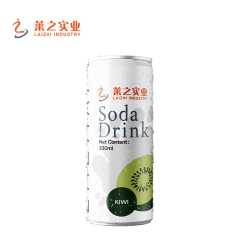 LaiZhi 330ml Soda Water Kiwi Fruit Flavor Sleek Can