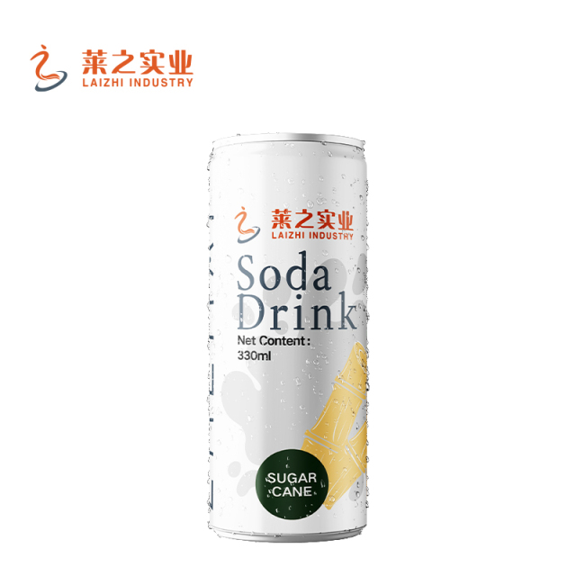 LaiZhi 330ml Soda Water Papaya Flavor Sleek Can