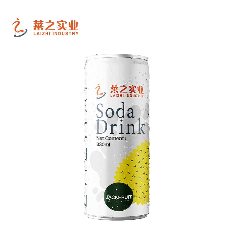 LaiZhi 330ml Soda Water Fig Flavor Sleek Can