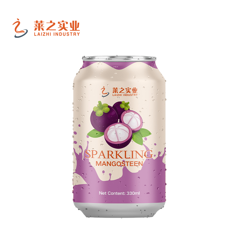 LaiZhi 330ml Sparkling Water Mangosteen Flavor Standard Can