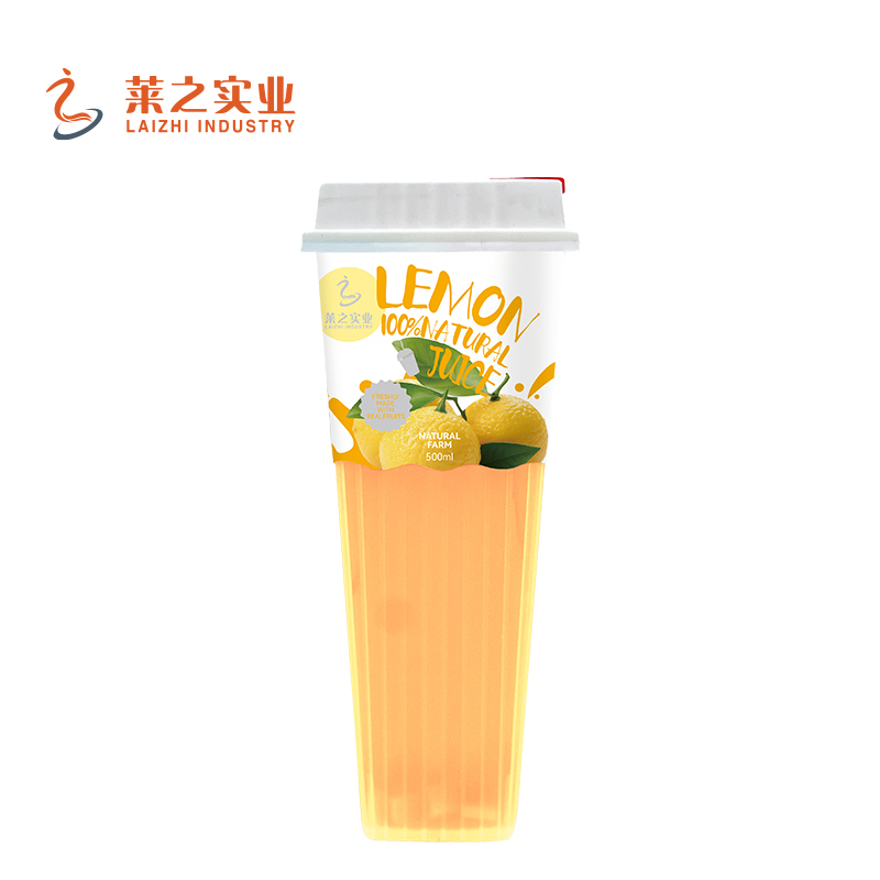 LaiZhi 100% Natural Mango & Pineapple Fruit Juice With Jelly | Cup, 550Ml