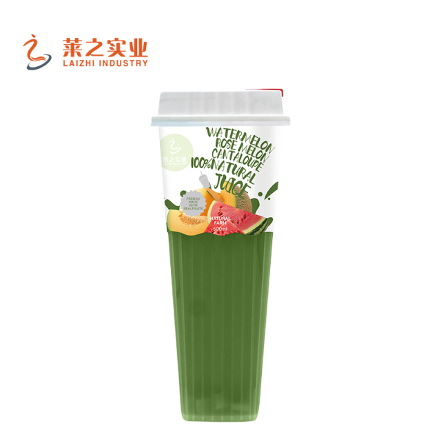 LaiZhi 100% Natural Mango & Pineapple Fruit Juice With Jelly | Cup, 550Ml