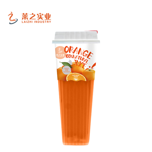 LaiZhi 100% Natural Mango & Pineapple Fruit Juice With Jelly | Cup, 550Ml