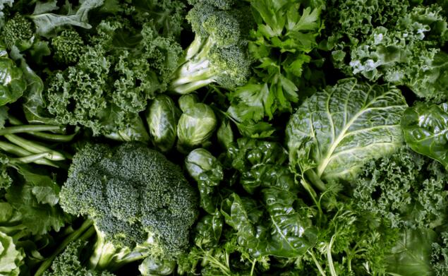 Green leafy vegetables