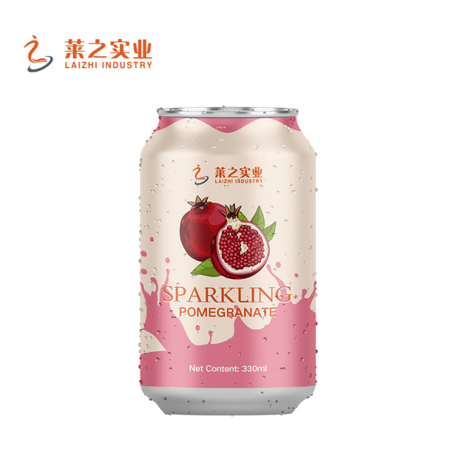 Pomegranate Sparkling Water 330ml | Healthy Sparkling Beverage OEM Manufacturer