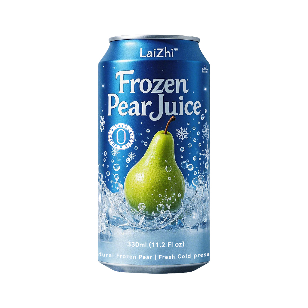 Pear Sparkling Juice 330ml | Sparkling Fruit Beverage OEM Manufacturer