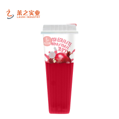 Pomegranate Juice Drink with Pulp 550ml Cup | Jelly Fruit Beverage OEM Manufacturer