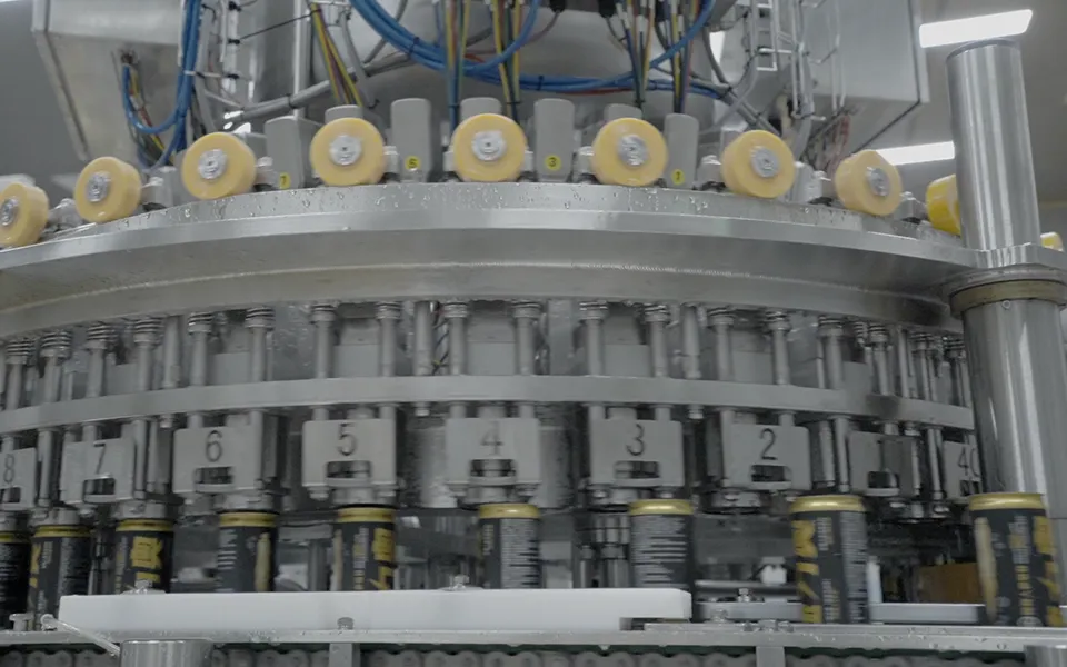 A view of Lz Beverage&rsquo;s high-precision automated canning line, where advanced seaming technology ensures the perfect seal for every beverage.