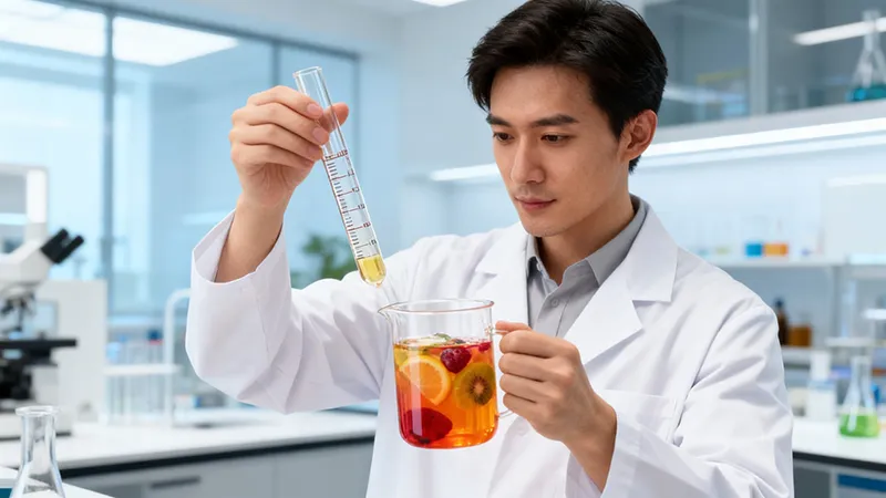 The R&D laboratory at Lz Beverage, where expert chemists and flavorists perform 
