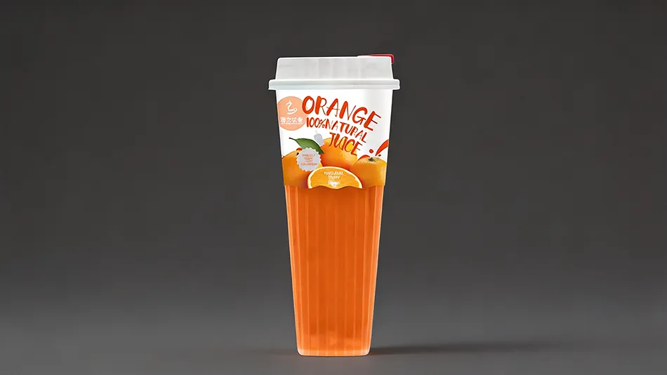 orange juice with jelly 550ml cup
