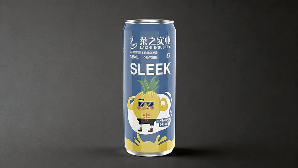 330ml canned NFC pineapple juice for OEM private label beverage brands