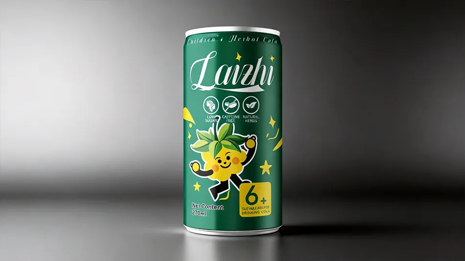 herbal cola drink 270ml sleek can