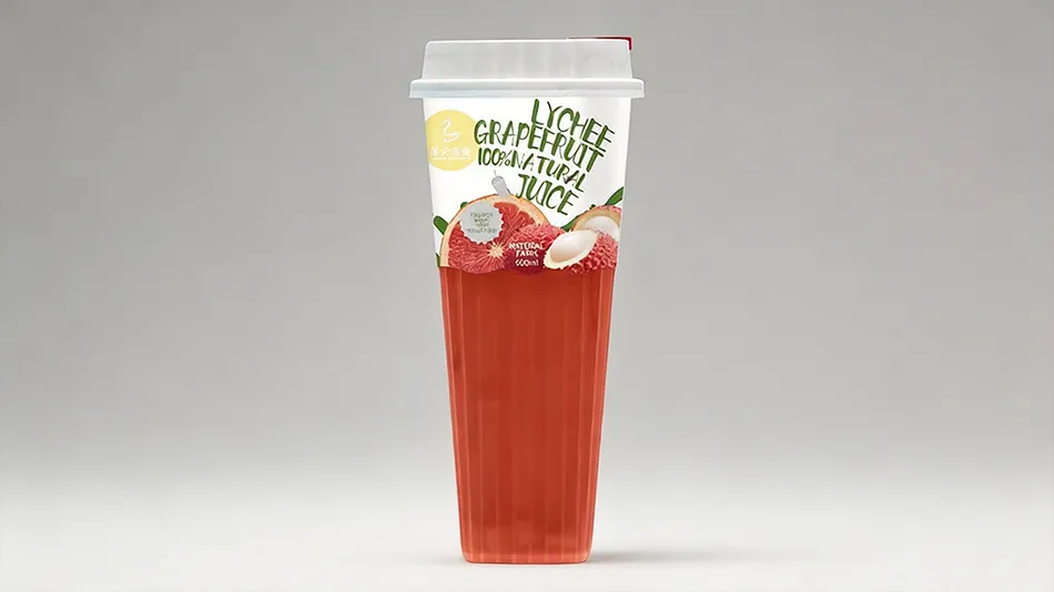 lychee grapefruit juice with jelly 550ml cup