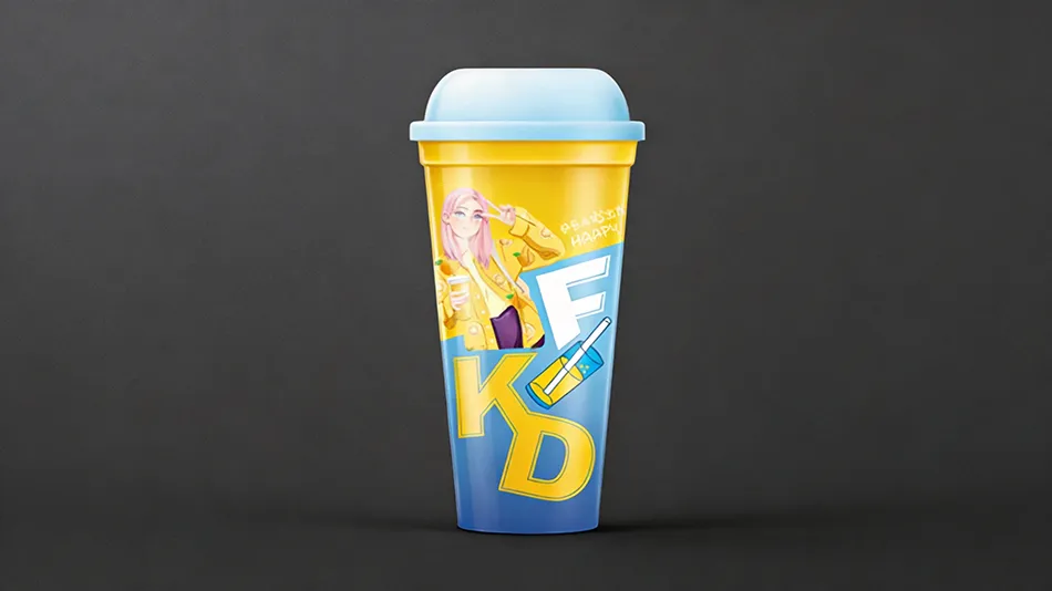 orange and tangerine juice 600ml cup