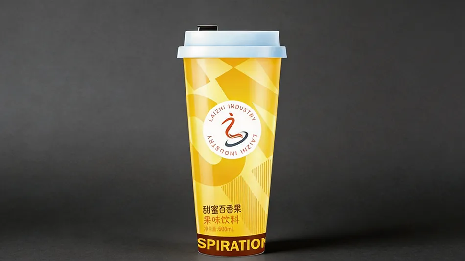 fresh passion fruit tropical juice 600ml cup